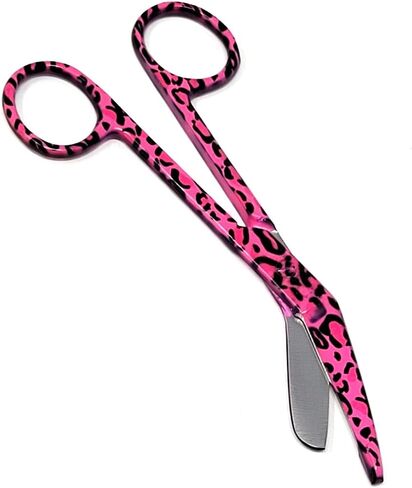 Set of 6 Assorted Pattern Nurse Doctor EMT Lister Bandage Scissors 5.5" (14cm), Stainless Steel, Premium Quality-Ideal Gift (Set 7) in Kuwait