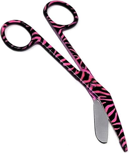 Set of 6 Assorted Pattern Nurse Doctor EMT Lister Bandage Scissors 5.5" (14cm), Stainless Steel, Premium Quality-Ideal Gift (Set 7) in Kuwait