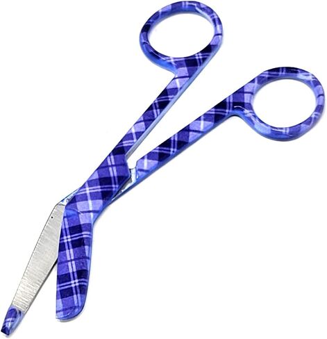 Set of 6 Assorted Pattern Nurse Doctor EMT Lister Bandage Scissors 5.5" (14cm), Stainless Steel, Premium Quality-Ideal Gift (Set 7) in Kuwait