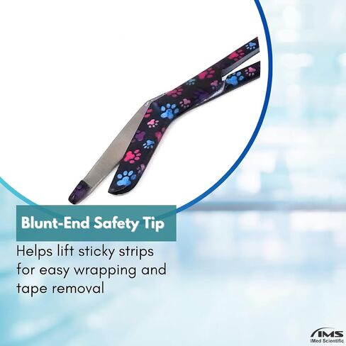 2PCS PET Tech Scissors تتضمن مقصات ضمادة Lister + خياطة مقصات مقص متعدد الوظائف متعددة الفولاذ المقاوم للصدأ هدية أسبوع التمريض (أسود متعدد الكفوف) in Kuwait