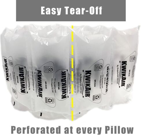 Kwik Air 342 Count 4x8 Air Pillows 40 Gallon 6.6 Cubic feet HDPE For Speed Air Void Fill Cushioning Shipping Packing Package (SA84PF-40) in Saudi Arabia