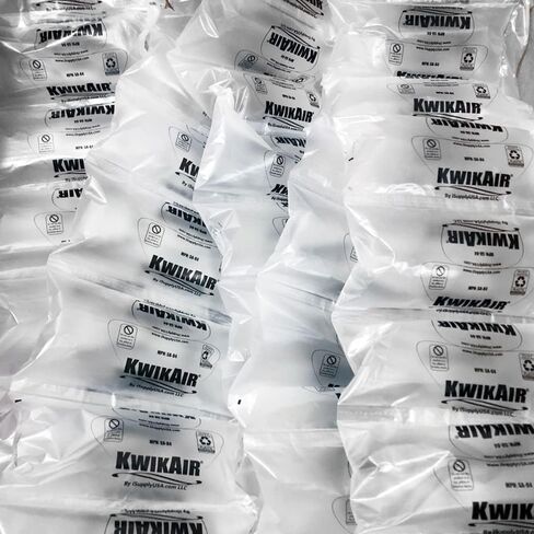 Kwik Air 342 Count 4x8 Air Pillows 40 Gallon 6.6 Cubic feet HDPE For Speed Air Void Fill Cushioning Shipping Packing Package (SA84PF-40) in Saudi Arabia