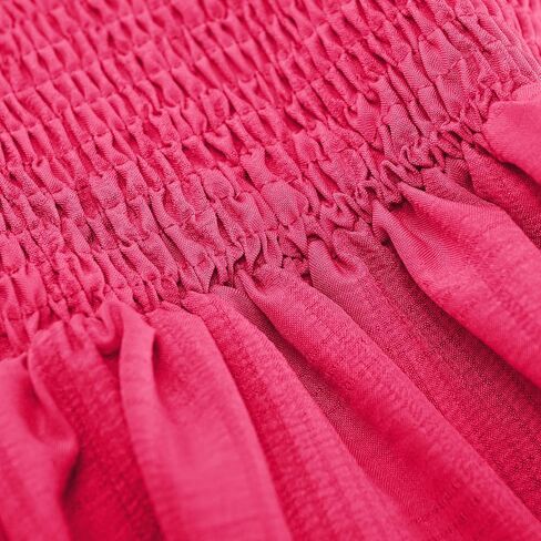 Girls Summer Dress Sleeveless Smocked Sundress Casual A Line Swing Dresses Flowy Party Dress Beach Vacation Outfits in Saudi Arabia