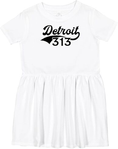 inktastic Detroit 313 Toddler Dress in Kuwait