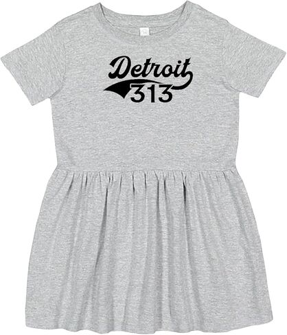 inktastic Detroit 313 Toddler Dress in Kuwait