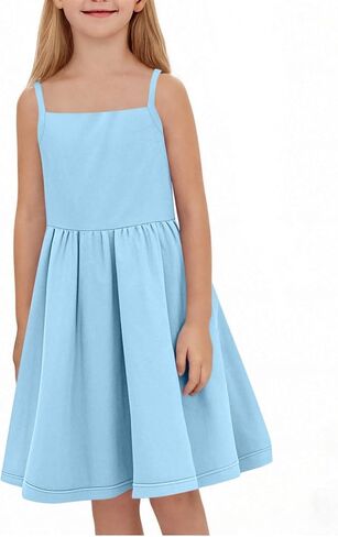 Tween Girls Sundress Spaghetti Strap Summer Bress in Kuwait
