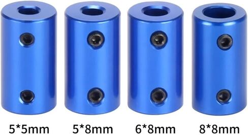 5pcs 3d طابعة اقتران مرنة التجويف 5mm 8mm برغي السهول المحرك الأزرق الألومنيوم مقرن مرن مرن (5 مم × 5 مم) in Kuwait