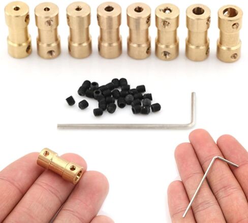 1PCS D9L20 النحاس المعدني مرن محرك مرن اقتران 9 مم قطر 20 مم توصيل موصل نقل عمود عمود (2 مم إلى 5 مم) in Saudi Arabia