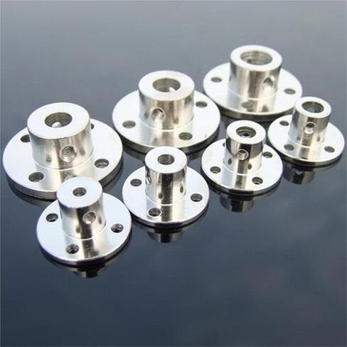 1pcs Flange Shaft Axis Bearing Fittings 3mm 3.17mm 4mm 5mm 6mm 7mm 8mm Motor Guide Shaft Rigid Coupling Coupler Motor Connector(8mm) in Saudi Arabia