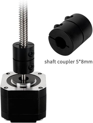 5pcs Rigid Coupling Shaft Coupler Stepper Motor Couplings 5x8x25mm 3D Printer Connecting Lead Screw Step Motor(Silver) in Saudi Arabia