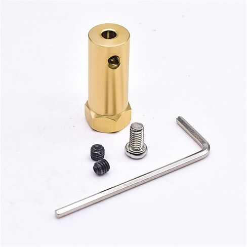 1pc D12 L30 سداسي سيارة عجلة عمود اقتران اقتران موصل الإطارات النحاس الروبوت روبوت 3 مم 4 مم 5 مم 6 مم 7 مم 8 مم للمحرك (4 مم) in Kuwait