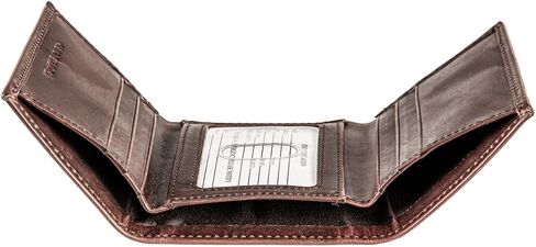 Team Sports America NCAA LSU Brown Wallet | ثلاثي-فولد | شعار مختوم مرخص رسميا | مصنوع من الجلد | منظم المال والبطاقات | صندوق الهدايا المدرجة in Saudi Arabia