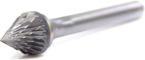 Benchmark Abrasives 60-degree Countersink Premium Double Cut Tungsten Carbide Burr for Metal Wood Welding Deburring Sculpting High-Speed Die Grinders enclosed in Plastic Capsule 1/4" Shank (SJ-5) in Saudi Arabia