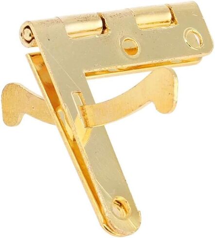 50Pcs 90° Angle Support Small Box Hinges Hinge for Jewelry Wine Case Watch Wooden Lid Rubber Wedge Door Stopper(Gold) in Saudi Arabia