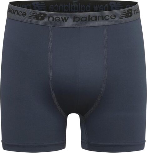New Balance Boys and Toddler Boxer Boxer ، الرطوبة Wicking Instremable الملابس الداخلية ، بدون علامة ، متنوعة 4 حزمة (2 أداء/2 شبكة) ، فريق Red/Black/Team Royal/Dark Arctic Gray in Saudi Arabia