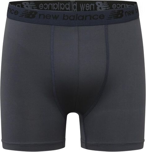 New Balance Boys and Toddler Boxer Boxer ، الرطوبة Wicking Instremable الملابس الداخلية ، بدون علامة ، متنوعة 4 حزمة (2 أداء/2 شبكة) ، فريق Red/Black/Team Royal/Dark Arctic Gray in Saudi Arabia