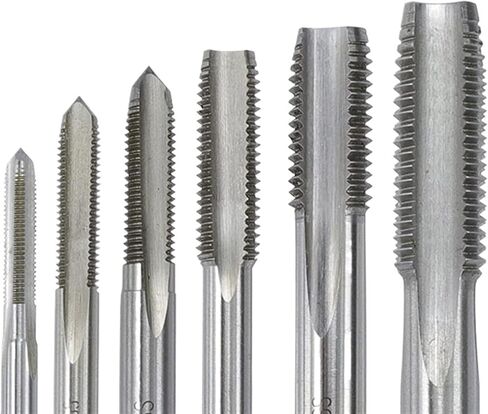 Insert Screw Thread Tap Drill Bits Straight Flute ST1.6-ST30 Taps Right Hand 5Pcs(Color:ST10x1) in Saudi Arabia