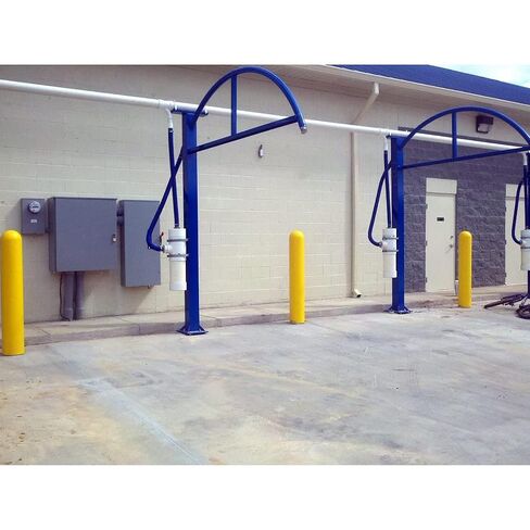 1/8 "غطاء بولارد الأصفر 6" (6 5/8 "× 60"). قبة أعلى بولارد بوست. شريط التثبيت المدرجة. غطاء بولارد السلامة in Kuwait