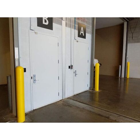 1/8 "غطاء بولارد الأصفر 6" (6 5/8 "× 60"). قبة أعلى بولارد بوست. شريط التثبيت المدرجة. غطاء بولارد السلامة in Kuwait