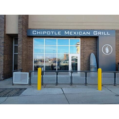 1/8 "غطاء بولارد الأصفر 6" (6 5/8 "× 60"). قبة أعلى بولارد بوست. شريط التثبيت المدرجة. غطاء بولارد السلامة in Kuwait