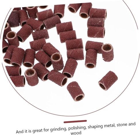 Pretyzoom 100pieces طحن الطحن لفرقة الصنفرة الحفر الأظافر الأكمام الكاشطة لأدوات مانيكير in Saudi Arabia