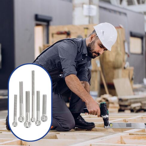 PATIKIL M6X29MM براغي عين الكتف ، 5 أجهزة كمبيوتر آلية رفع الكتف المسمار الترباس 304 in Saudi Arabia
