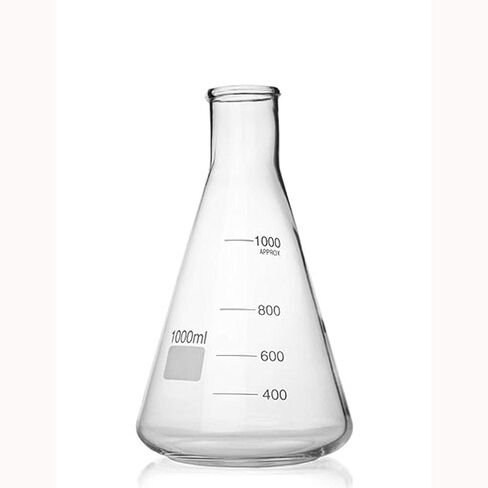 Corning Pyrex #4980-1L ، 1000 مل قارورة إيرلينماير الضيقة مع شريط ضجة مغناطيسي 1 بوصة (واحد) in Saudi Arabia