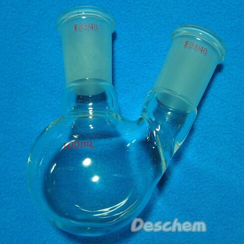 3000ml 24/40 Round Bottom Glass Flask 2-Neck 3L Laboratory Two Necks Chemistry Boiling Vessel in Saudi Arabia