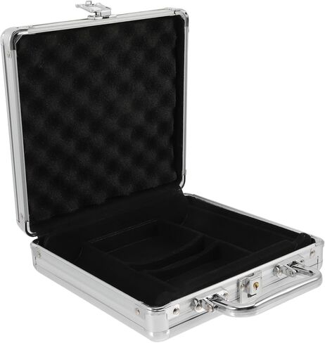Milisten Poker Chip Carry Case Large Capacity Storage Box for Poker Chips Cards Dice with Compartment Inner Structure Safe Buckle Lock Design Comfortable Handle in Kuwait