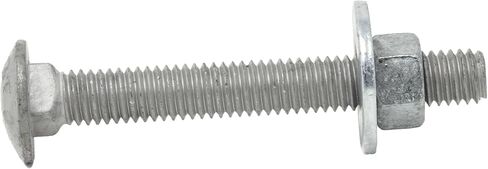 3/8 "-16 × 6 (25 حزمة) مجموعة الترباس المجلفن الجلفاني الصف 307A ، تشمل 3/8" غسالات مسطحة USS (25 قطعة) و 3/8 "-16 NUTS HEX (25 PCS) ، DIP DIP HOT للاستخدام الخارجي من قبل Depot ، LLC ، LLC in Kuwait