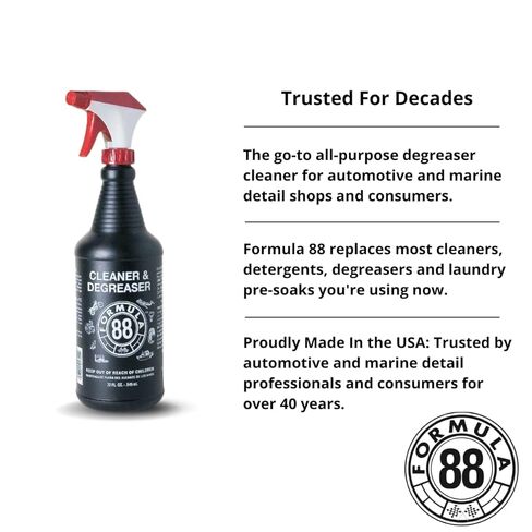 أنظف و degreaser | متعددة السطح للسيارات والنظافة البحرية للداخلية ، الخارج | يزيل بقايا الشحوم والأوساخ على المعادن والبلاستيك والقطعة القماش والفينيل والسجاد (1 ، 32 أوقية) in Kuwait