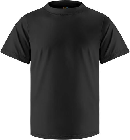 الأولاد حارس الطفح القصيرة الأكمام قميص السباحة upf+ 50 Rashguard لطفل صغير المراهقين الماء قمصان الشمس in Kuwait