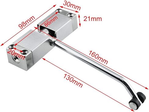Gate Spring, Durable Automatic Mounted Spring Door Closer Adjustable Surface Door Closer for Residential Door Closers in Kuwait