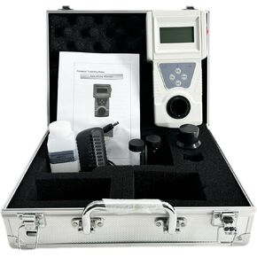 Lab Turbidity Meters Digital Portable Turbidimeter with Formazine Standard Calibration Solution Range 0 to 200 NTU Minimum Indication 0.1 NTU Backlight Display Aluminum Case for Tap Water in Saudi Arabia