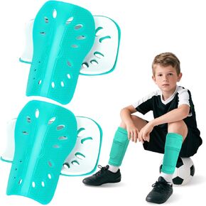 2 أزواج حرس شين كرة القدم شين وسادات شين زائدة خفيفة الوزن تنفس في حارس شين لمباراة التدريب على كرة القدم الأنشطة في الهواء الطلق واقية من الحراس الشين للبنين الفتيات in Kuwait