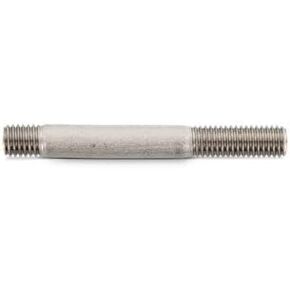 (100pcs) DIN 939 Metric Studs, M12X35mm Nominal Length (50mm Overall Length), Plain Center, A4 Stainless Steel in Saudi Arabia
