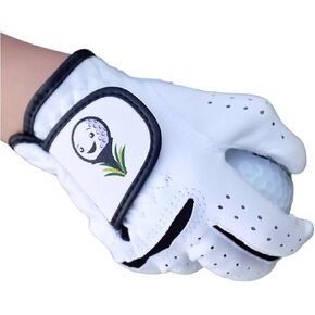 Toddler & Small Kids Golf Glove Ages 2-3, 4-5 & 6-7 Lefties and Righties XXS, XS and S, Superior Grip, Soft White with Smiling Golf Ball, Custest Glove for Children in Saudi Arabia