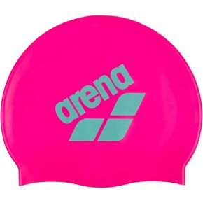 Arena Unisex Big Logo Silicone Swim Cap Women and Men Fitness Swimmers Intensive Training Durable Soft Elastic Bathing Cap in Kuwait