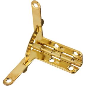 20pcs 90 Degree Angle Support Spring Hinge 1.2 x 1.3inch Mortise Spring Hinge for Small Jewelry Wine Case Watch Box Lid (Gold) in Saudi Arabia