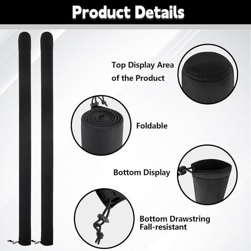 2pcs Boat Trailer Guide Pole Covers,Universal Adjustable Cushion Fillet Neoprene Accessories Trailers Protective Cover,Duty MarineTrailers Poles Cover for Ski,Fishing Boat or Sailboat Trailer in Kuwait