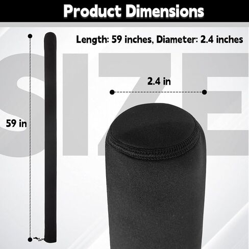 2pcs Boat Trailer Guide Pole Covers,Universal Adjustable Cushion Fillet Neoprene Accessories Trailers Protective Cover,Duty MarineTrailers Poles Cover for Ski,Fishing Boat or Sailboat Trailer in Kuwait