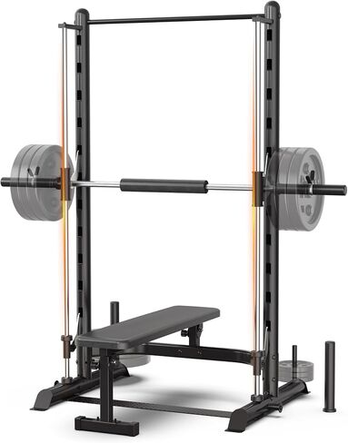 SincMill Squat Rack for Home Gym Bench Press bar Weight Bench Set for Home Gym Power Rack Machines S1000 in Kuwait