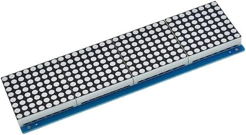جديد 2024 HT1632 DOT Matrix Driver مع لوحة MCU Lattice Breakout LED HT1632C الوحدة النمطية 8x32 شاشة Red Dot-Matrix 2.4V-5.5V لملحقات التحكم MCU in Saudi Arabia