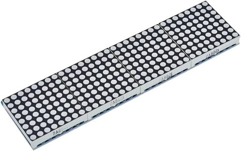 جديد 2024 HT1632 DOT Matrix Driver مع لوحة MCU Lattice Breakout LED HT1632C الوحدة النمطية 8x32 شاشة Red Dot-Matrix 2.4V-5.5V لملحقات التحكم MCU in Saudi Arabia