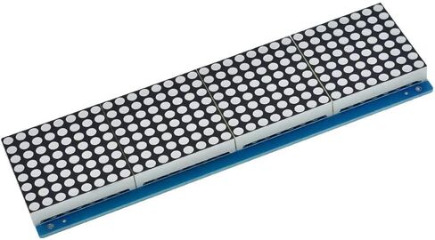 جديد 2024 HT1632 DOT Matrix Driver مع لوحة MCU Lattice Breakout LED HT1632C الوحدة النمطية 8x32 شاشة Red Dot-Matrix 2.4V-5.5V لملحقات التحكم MCU in Saudi Arabia