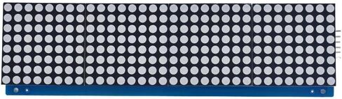 جديد 2024 HT1632 DOT Matrix Driver مع لوحة MCU Lattice Breakout LED HT1632C الوحدة النمطية 8x32 شاشة Red Dot-Matrix 2.4V-5.5V لملحقات التحكم MCU in Saudi Arabia