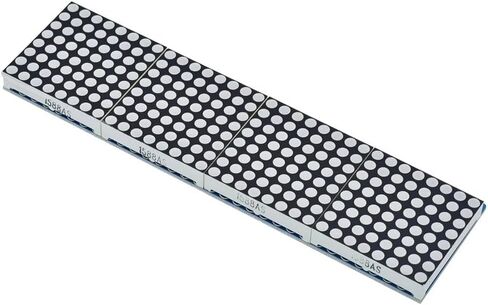 جديد 2024 HT1632 DOT Matrix Driver مع لوحة MCU Lattice Breakout LED HT1632C الوحدة النمطية 8x32 شاشة Red Dot-Matrix 2.4V-5.5V لملحقات التحكم MCU in Saudi Arabia