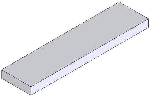 SFS-54003 1/8 بوصة × 11/4 بوصة × 18 بوصة الأسهم الأرضية الطويلة ، سلسلة 496 AISI O1 تصلب بوصة من الكروم المستقر الأبعاد in Saudi Arabia