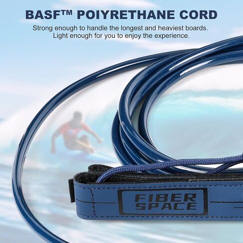 Premium Surf Leash. High Resistance Lightweight, for All Types of Surfboards. 6/9 feet-5 Colors. in Saudi Arabia