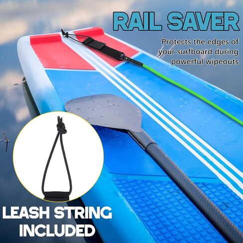 2 Pcs Surf Leash 6/7/8 ft Straight Surf Board Leashes 6/7mm Surfboard Leash Legrope Wrist Strap for Paddleboard, Shortboard, Longboard, Surfboards in Saudi Arabia